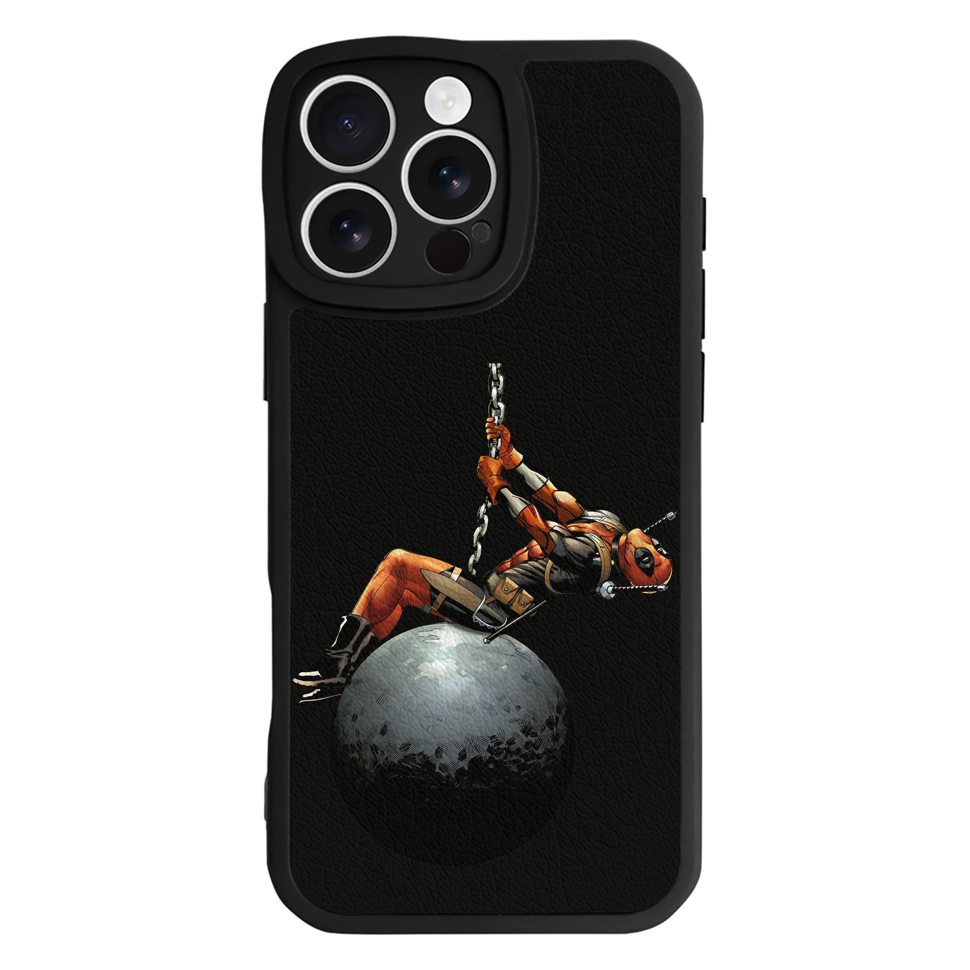 （画像用） Deadpool デッドプール 【iPhone 16シリーズ対応】シリコンスマホケース（レザー調） 材質：シリコン